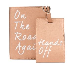 Rose Gold Passport Holder and Luggage Tag